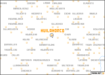 map of Huilahorco