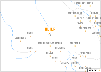 map of Huila