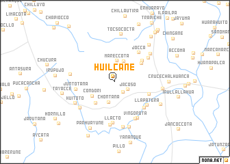 map of Huilcane