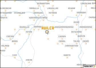 map of Huilca
