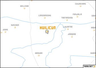 map of Huilicun