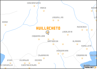 map of Huillacheto