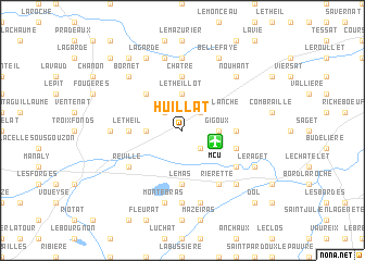 map of Huillat