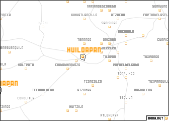 map of Huiloapan
