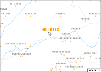 map of Huilotla