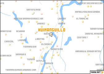 map of Huimanguillo