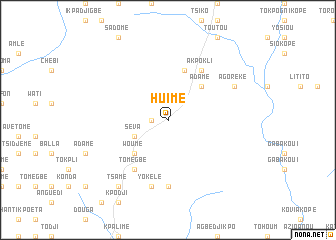 map of Huimé