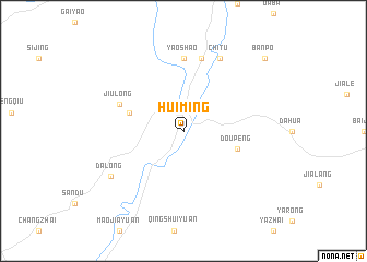 map of Huiming