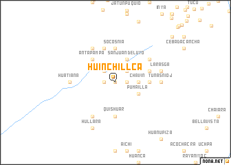 map of Huinchillca
