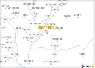 map of Huincocau