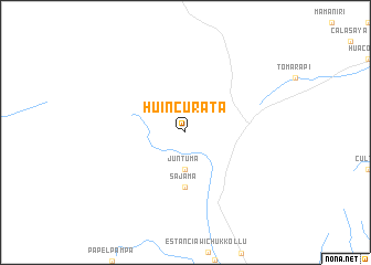 map of Huincurata