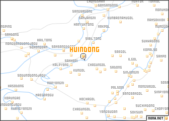 map of Huin-dong