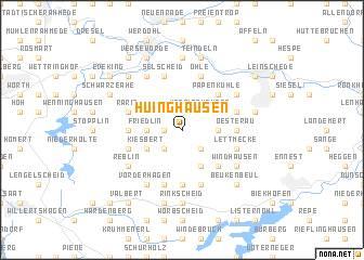 map of Hüinghausen