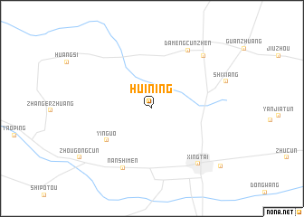 map of Huining