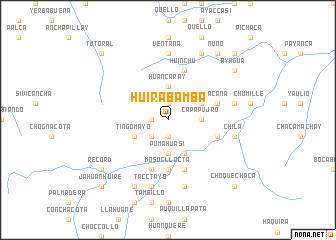 map of Huirabamba