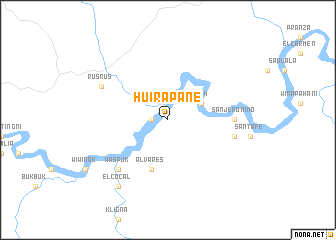 map of Huirapane