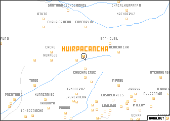 map of Huirpacancha