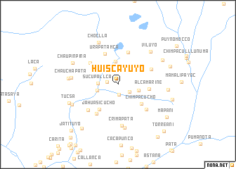 map of Huiscayuyo