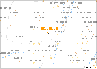 map of Huiscolco