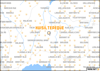 map of Huisiltepeque