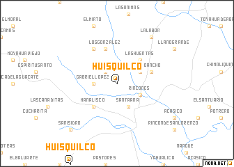 map of Huisquilco