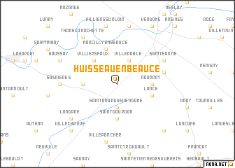 map of Huisseau-en-Beauce