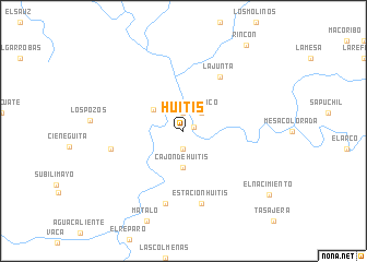 map of Huitis