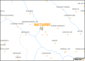 map of Huitiupan