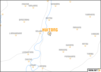 map of Huitong