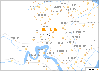 map of Huitong