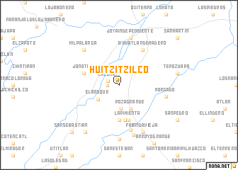 map of Huitzitzilco