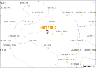 map of Huitzola