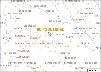 map of Huitzoltepec