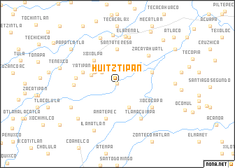 map of Huitztipán