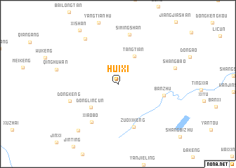 map of Huixi