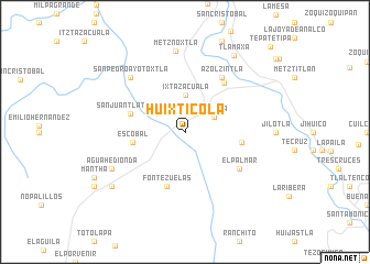 map of Huixticola