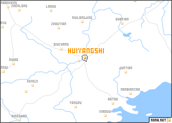 map of Huiyangshi