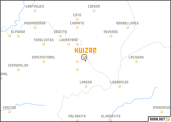 map of Huízar