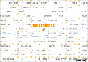 map of Huizeneinde