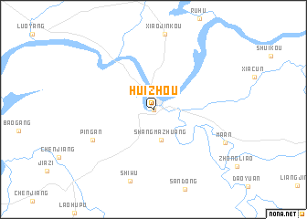map of Huizhou