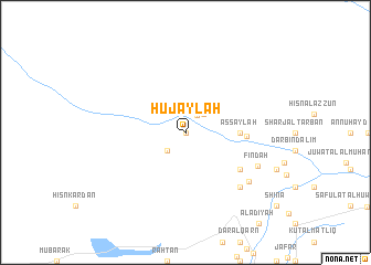 map of Ḩujaylah