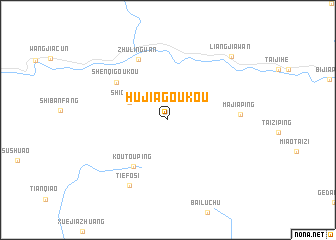 map of Hujiagoukou