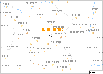 map of Hujiaxiaowa