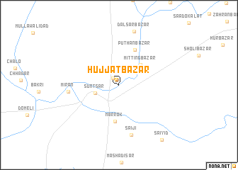 map of Hujjāt Bāzār