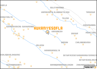 map of Hūkanī-ye Soflá