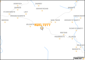 map of Huklyvyy