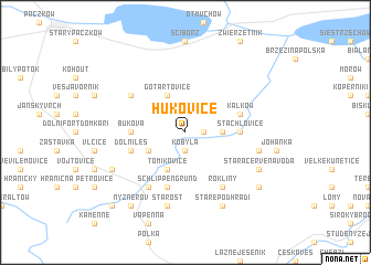 map of Hukovice