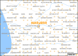 map of Ḩukr Jānīn