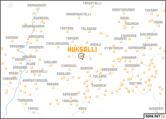 map of Hŭksal-li