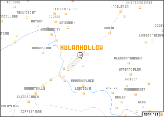 map of Hulan Hollow